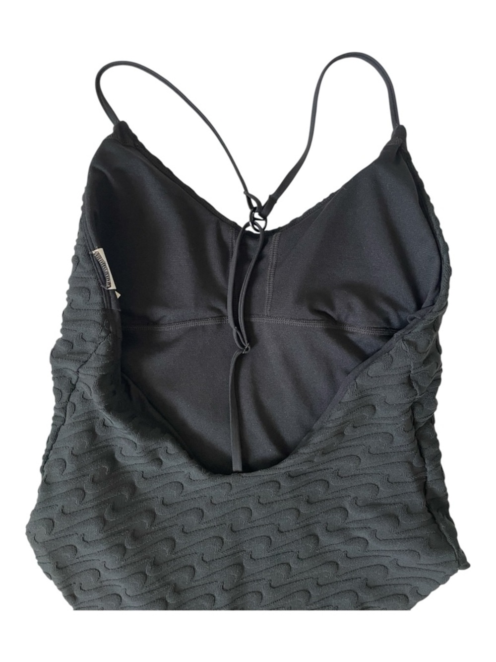 ♥️Nike♥️ Black One Piece Swim Suit with Embossed Logo  Size (Med) - Picture 8 of 9
